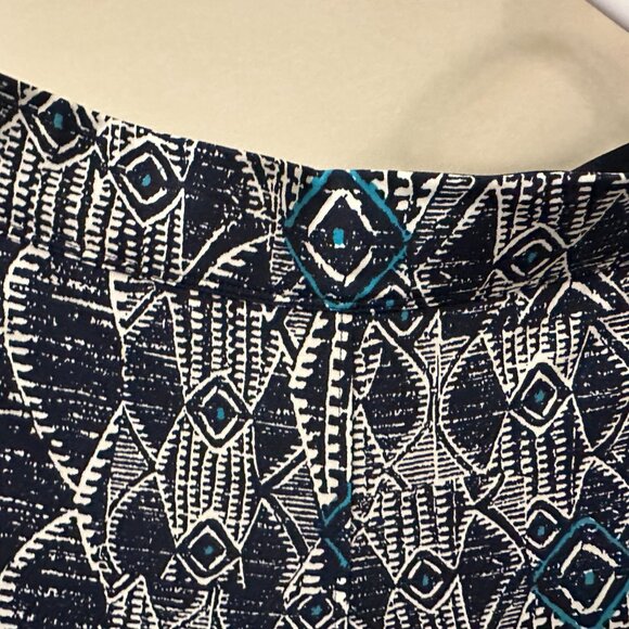 Max Edition Geometric Pattern Wide Leg Pants - Picture 2 of 4